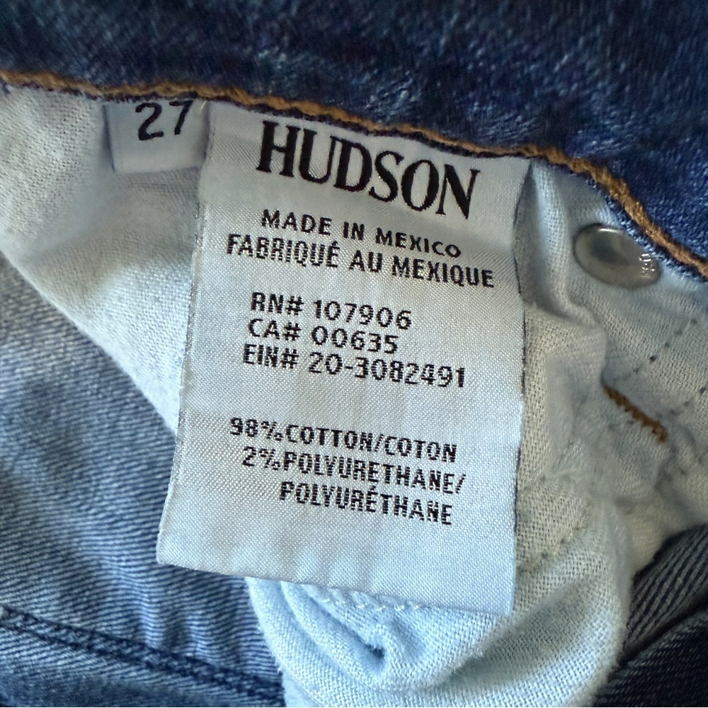 Hudson Distressed Skinny Jeans Women’s Size 27 - Picture 6 of 6